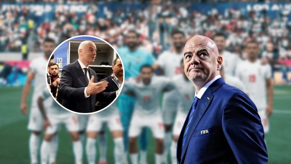 Gianni Infantino visitó el vestidor de la Selección de Irán tras su debut en el Mundial 2026 ante Nueva Zelanda.