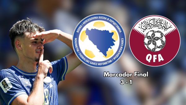 Bosnia logró vencer a Catar y con ello, mantiene vivas sus esperanzas de jugar los deiciseisavos de final del Mundial 2026.