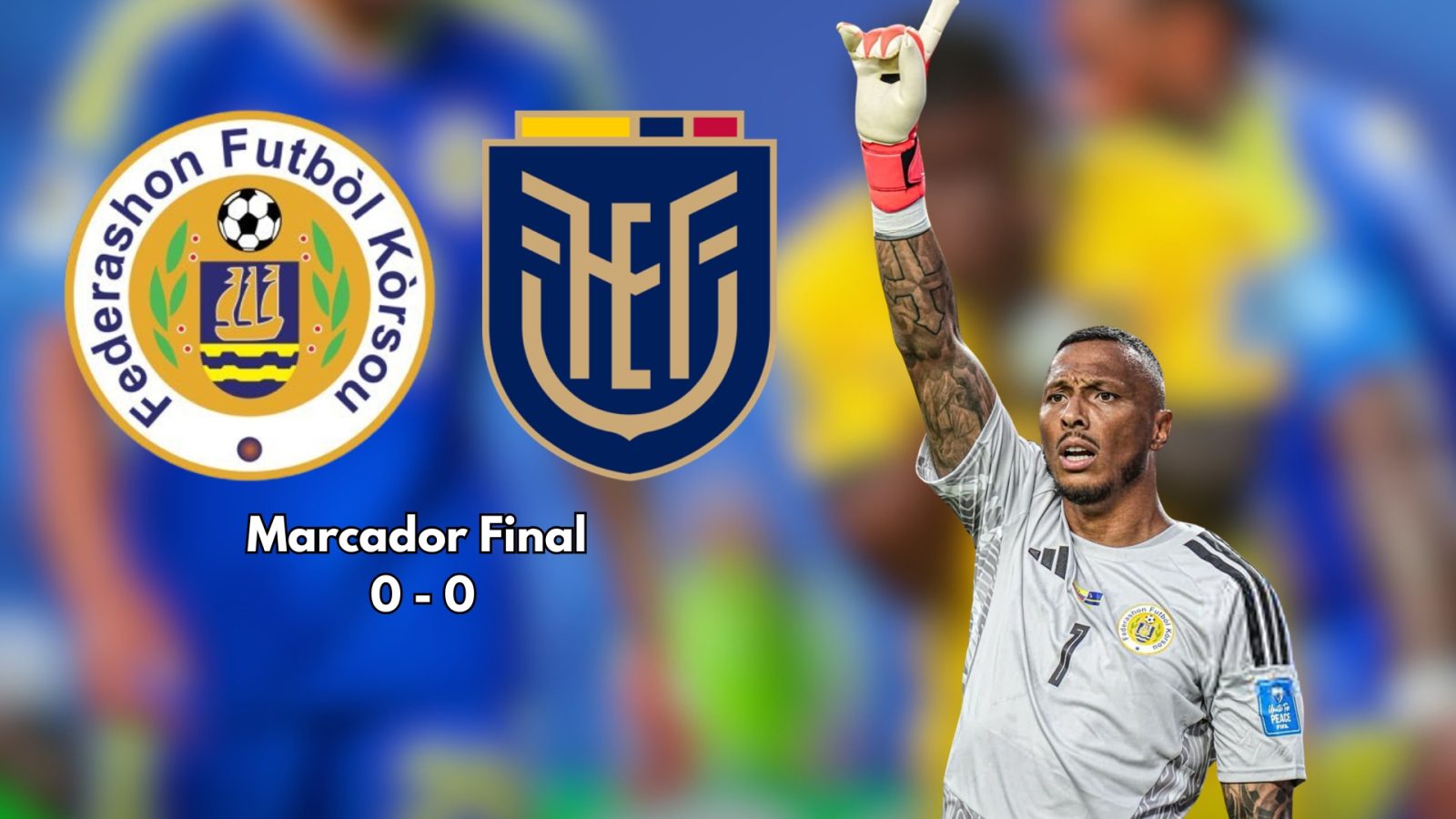 Curazao sumó su primer punto en la historia de la Copa del Mundo luego de empatar con Ecuador en el Mundial 2026.