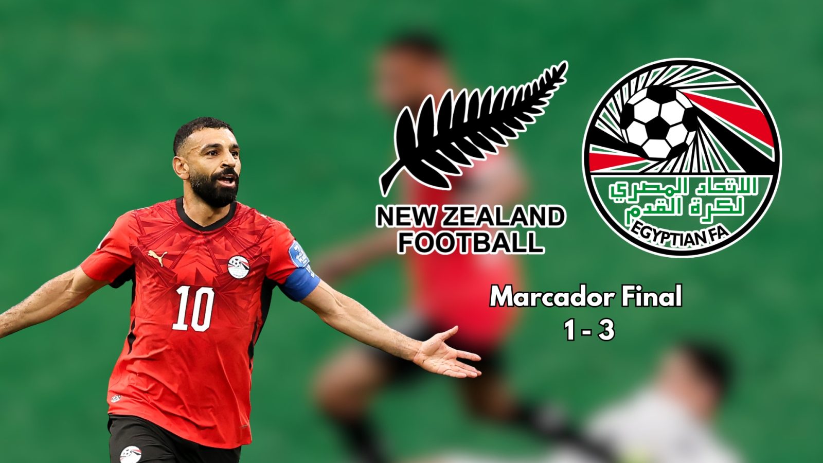 Egipto derrotó a Nueva Zelanda para registrar su primera victoria en una Copa del Mundo y adueñarse del Grupo G.