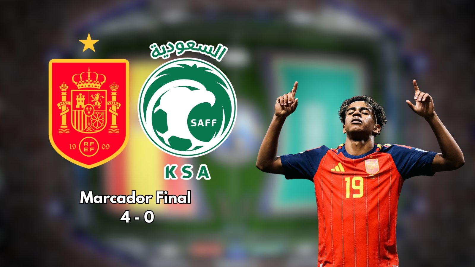 España se sacudió las críticas de su debut en el Mundial 2026 con una goleada sobre Arabia Saudita en la ciudad de Atlanta.