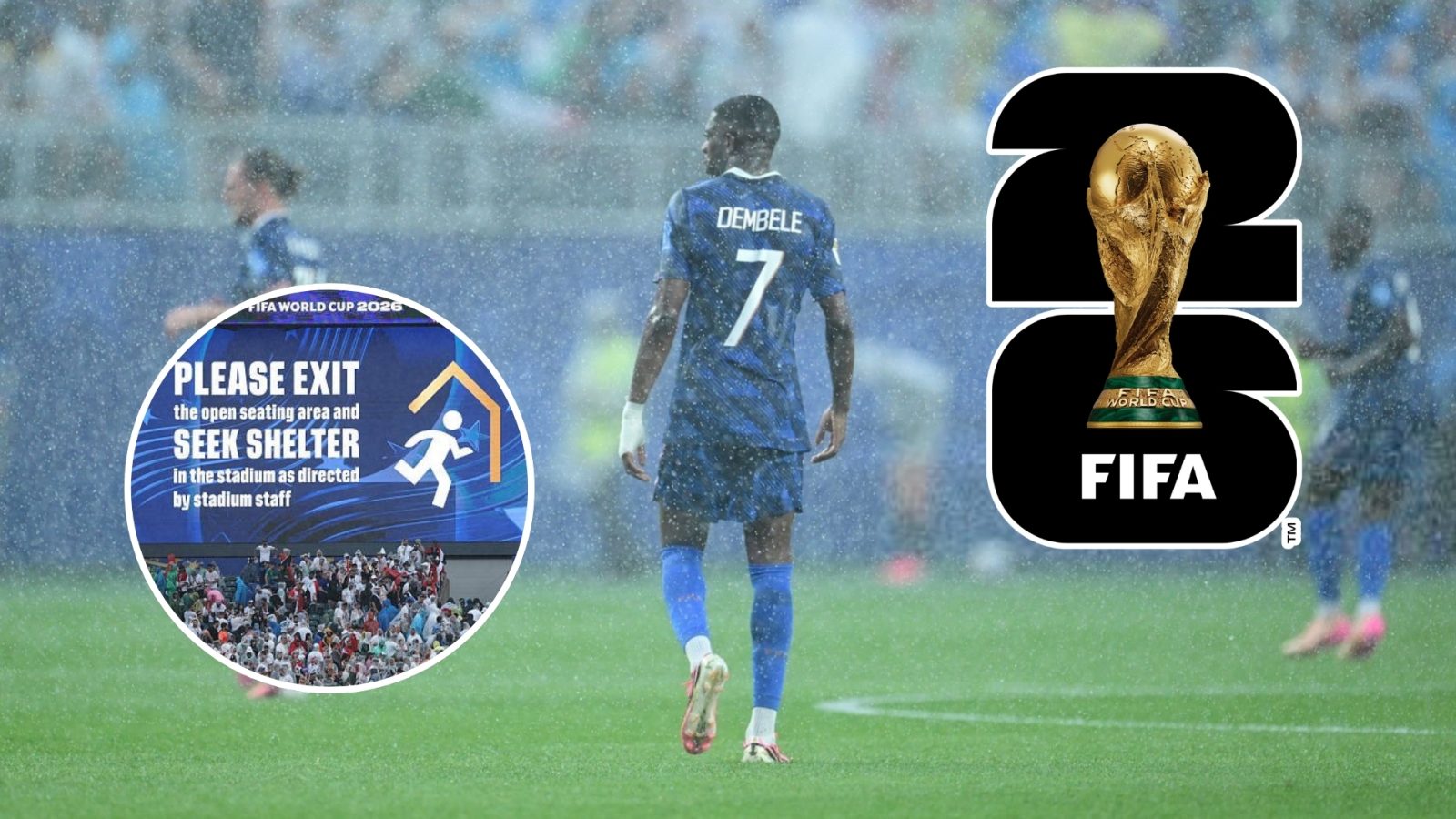 El juego entre Francia e Irak del Mundial 2026 pasará a la historia como el primer duelo de Copa del Mundo en ser suspendido por las inclemencias del clima.