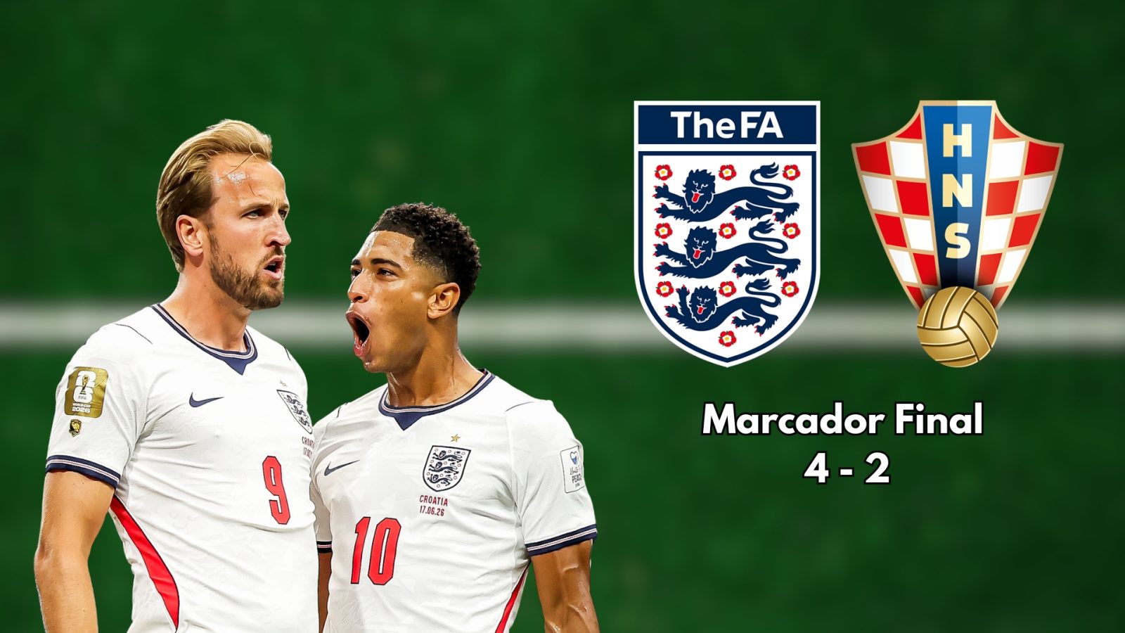 Inglaterra dio un golpe de autoridad con goleada ante Croacia y recordó porque es la candidata número uno a ganar el Mundial 2026.