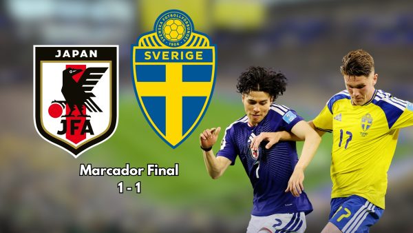 La Selección de Japón dividió unidades con Suecia y 