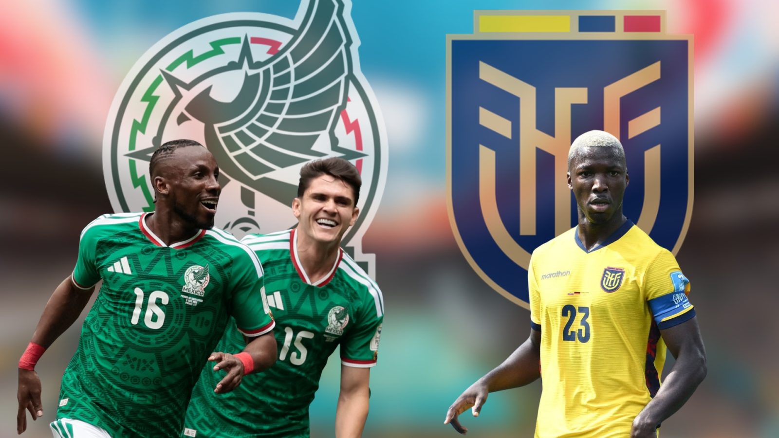 México y Ecuador se verán las caras en los dieciseisavos de final de la Copa del Mundo, tras su último duelo en el torneo hace 24 años.