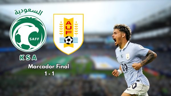 Uruguay y Arabia Saudita firmaron el tercer empate del quinto día de actividades del Mundial 2026 desde Miami.