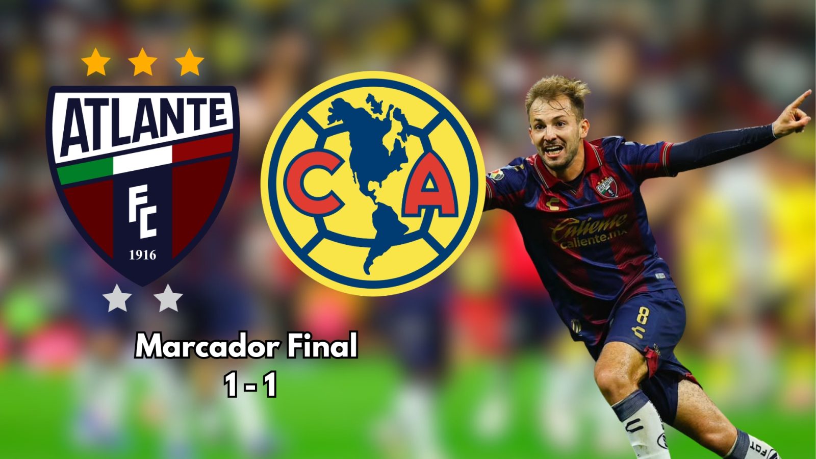 Atlante consiguió su primer punto después de 12 años ausente en la Liga MX, empatando con América en la cancha del Estadio Banorte.