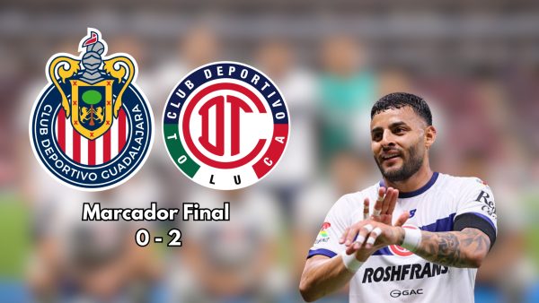 Chivas firmó su primera derrota del Apertura 2026 en casa ante Toluca, con Alexis Vega como figura del partido.