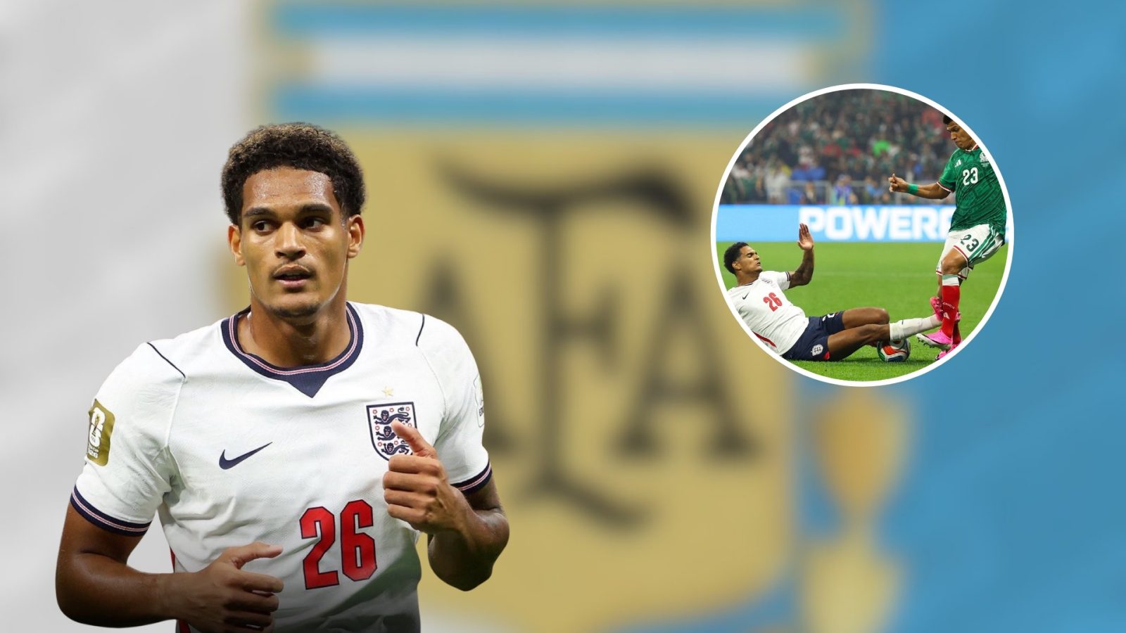 Jarrell Quansah ha sido suspendido por la FIFA tras su expulsión ante México, beneficiando