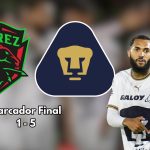 Pumas aprovechó el terrible arranque de torneo que ha firmado Juárez y le propinó una goleada de escándalo de cinco goles.
