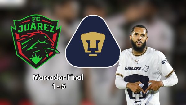 Pumas aprovechó el terrible arranque de torneo que ha firmado Juárez y le propinó una goleada de escándalo de cinco goles.