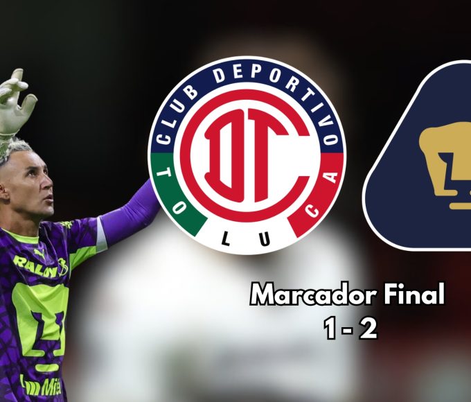 Pumas logró su primer triunfo del Apertura 2026 sorprendiendo a Toluca en su visita al Estadio Nemesio Diez.