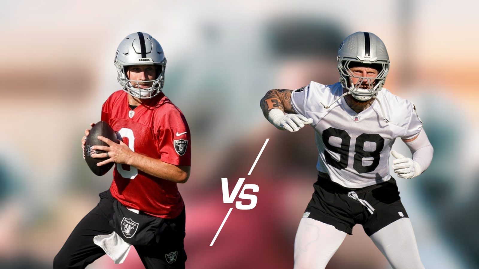 Kirk Cousins y Maxx Crosby protagonizaron un momento de máxima tensión durante el entrenamiento de los Raiders de este viernes.