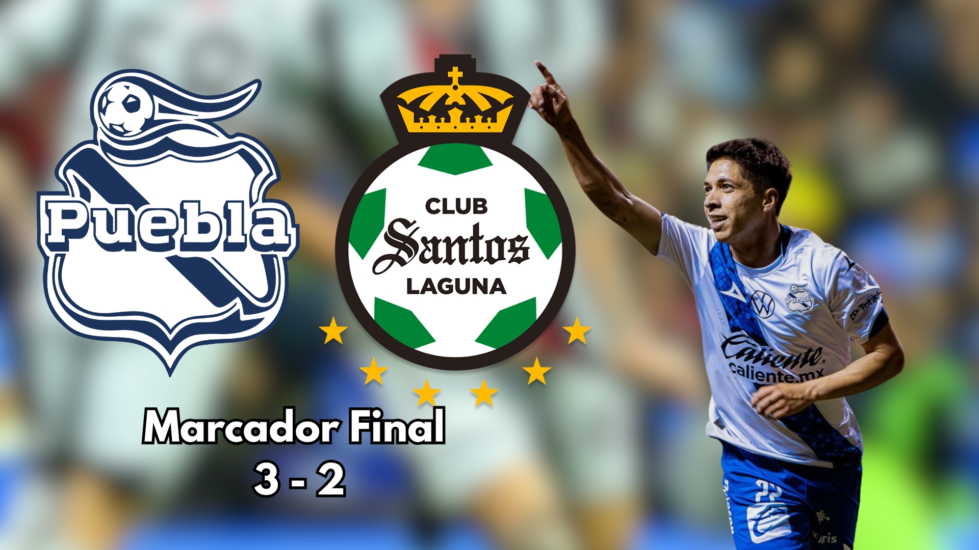 Puebla logró venir de atrás en el marcador un par de ocasiones ante Santos Laguna, para quedarse con los tres puntos en casa.