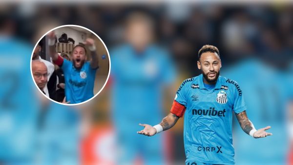 Neymar volvió a hacer de las suyas con la afición del equipo rival tras la victoria de Santos en la Copa de Brasil.