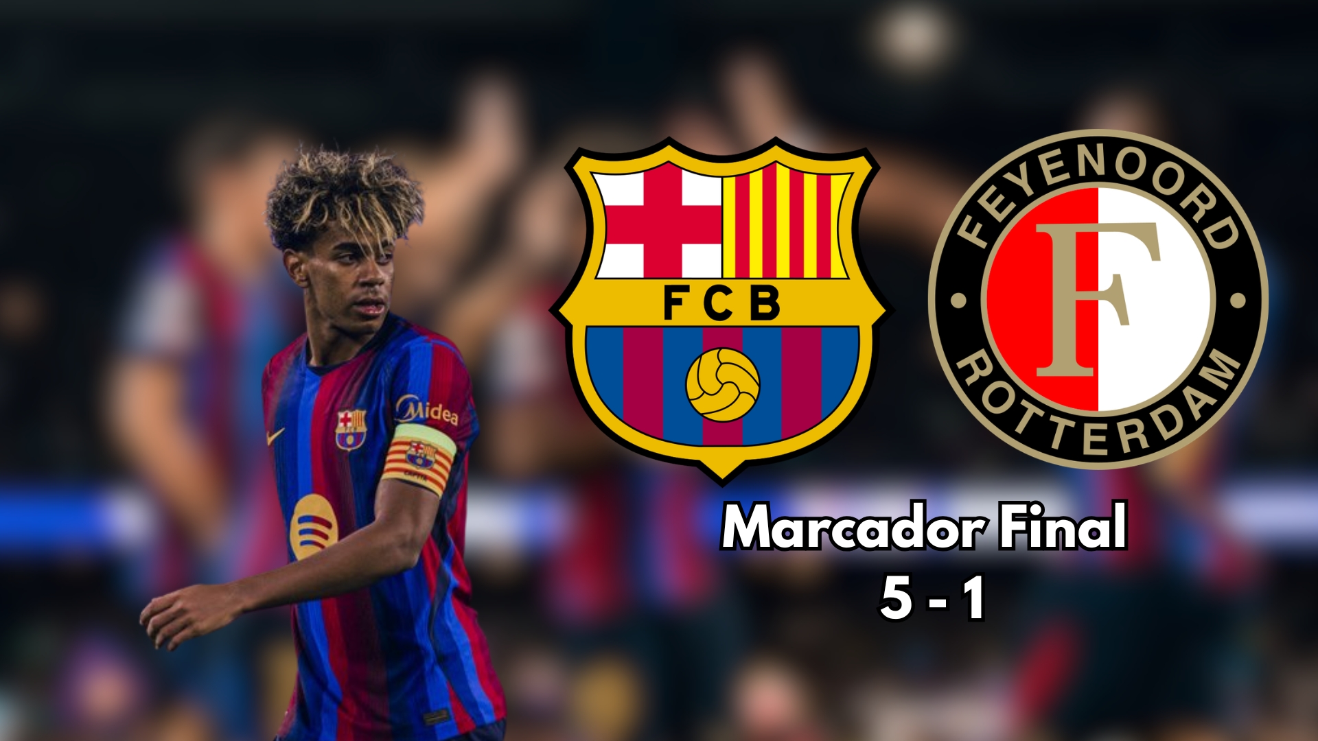 Barcelona mandó un contundente mensaje en su estreno en la Champions League con una goleada de escándalo en contra del Feyenoord.