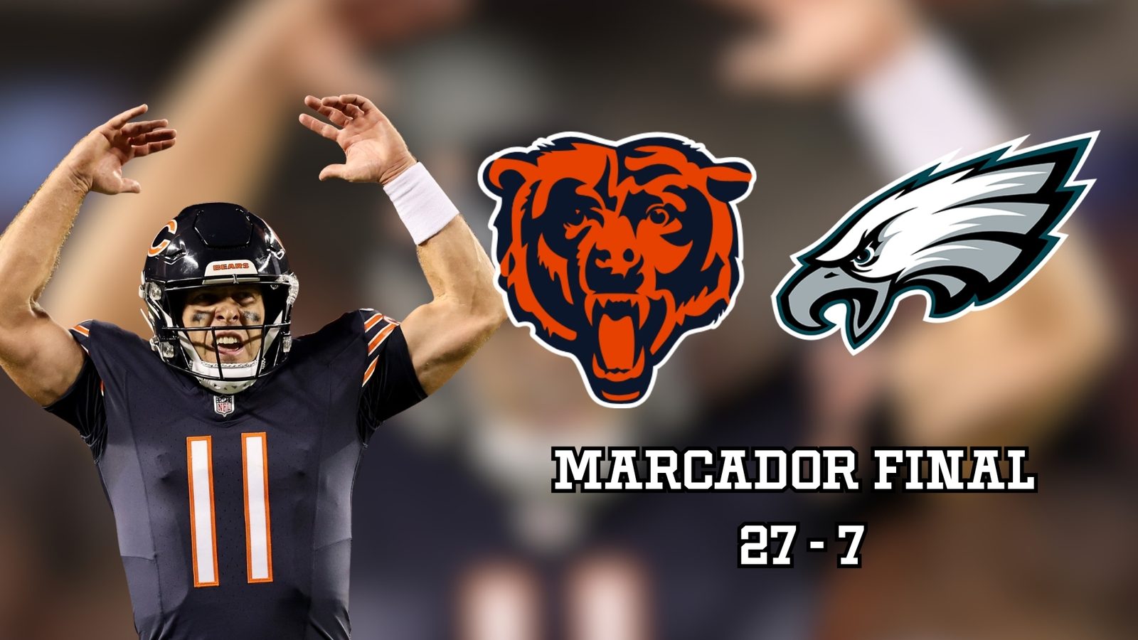 Chicago se impuso 27-7 en Soldier Field con Case Keenum como la gran figura y una defensiva que dejó prácticamente sin respuesta a Philadelphia.
