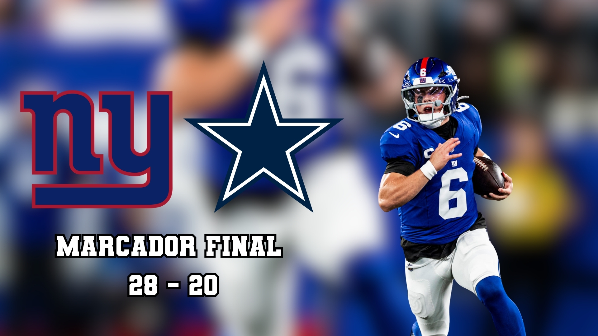 Los Giants le propinaron su primera derrota de la temporada a los Cowboys, en el comienzo de la era John Harbaugh al frente de la organización.