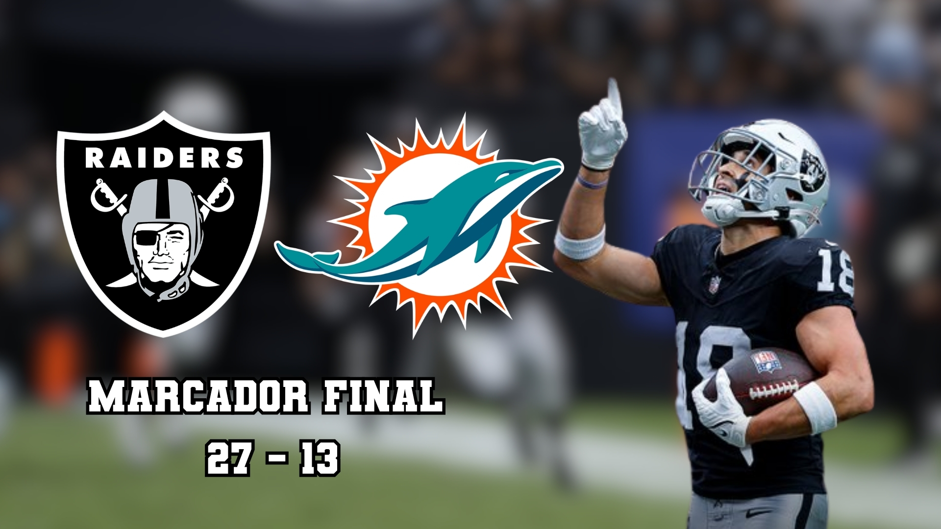 Los Raiders de Klint Kubiak iniciaron con el pie derecho la temporada 2026 de la NFL, tras derrotar en casa a los Miami Dolphins.