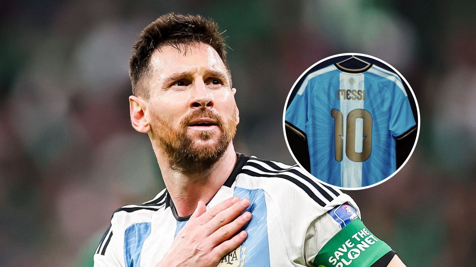 Lionel Messi mostró la indumentaria especial que utilizará en su último partido con la Selección Argentina.