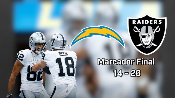 Los Raiders derrotaron a los Chargers en Los Angeles, con una nueva gran actuación de Kirk Cousins.