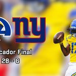 Los Rams vencieron a los Giants con una exhibición de futbol complementario en ambos lados del ovoide.