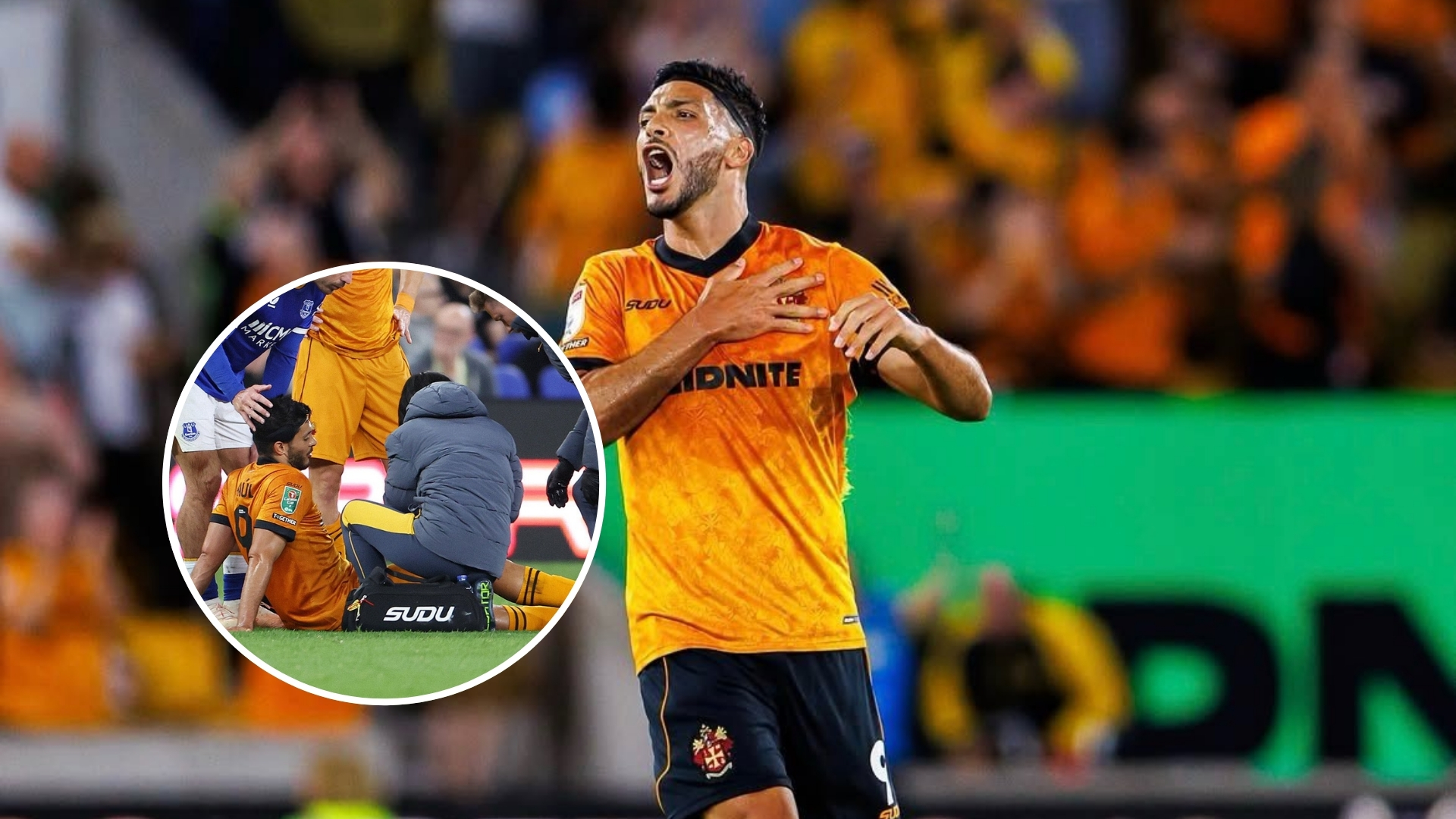 Raúl Jiménez tuvo que abandonar el partido contra Everton por molestias en la rodilla y César Peixoto confirmó que estará fuera de actividad durante algunas semanas.