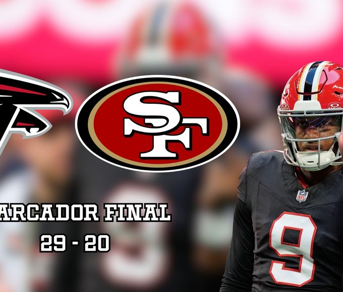 Los 49ers perdieron su racha de victorias en la NFL y sufrieron su primer descalabro de la temporada en su visita a los Falcons.