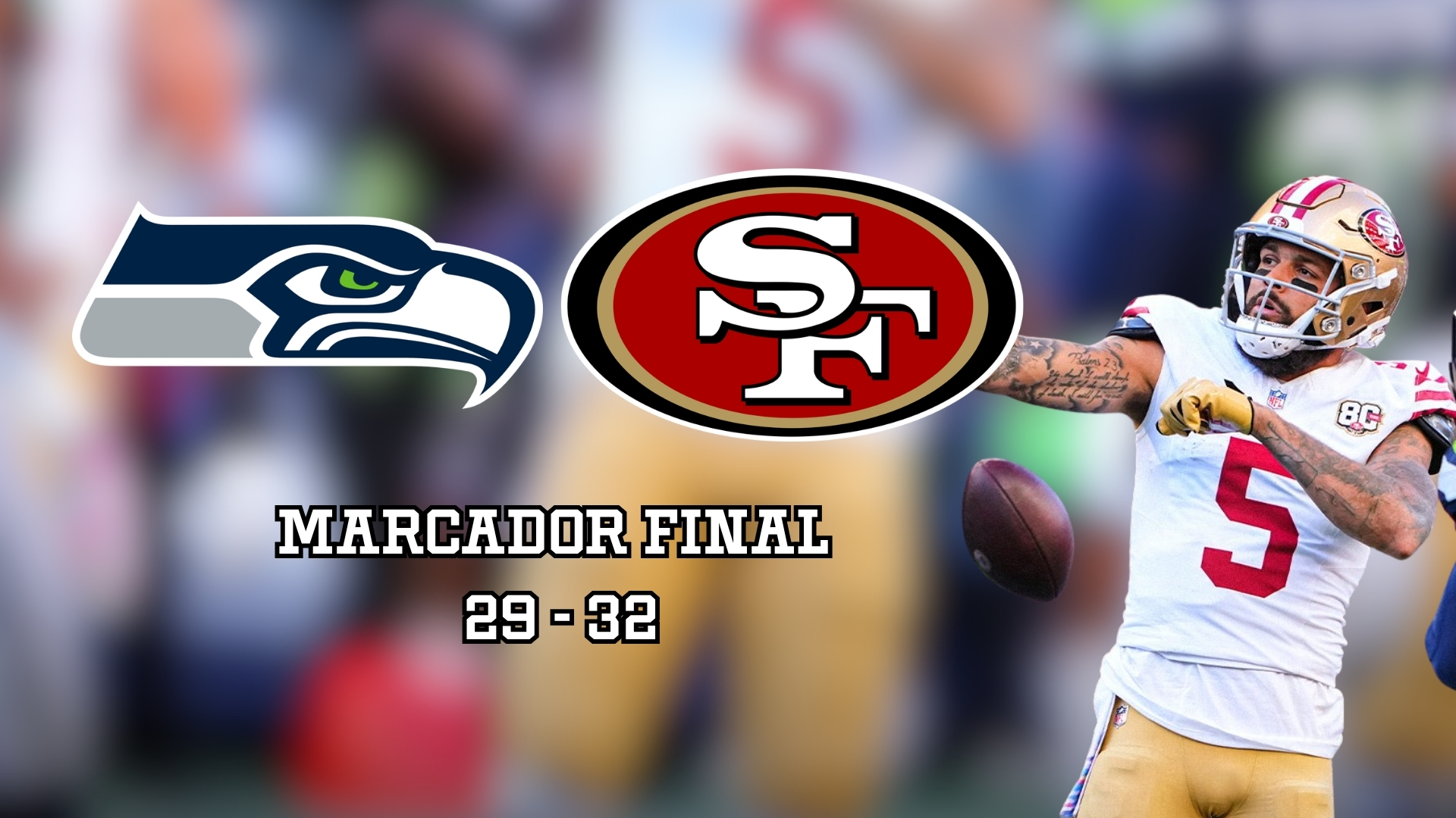 Los San Francisco 49ers mantuvieron su invicto y le propinaron una nueva derrota a los campeones de la NFL en Seattle.