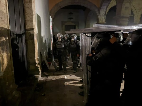 Disturbios en Palacio de Gobierno de Jalisco