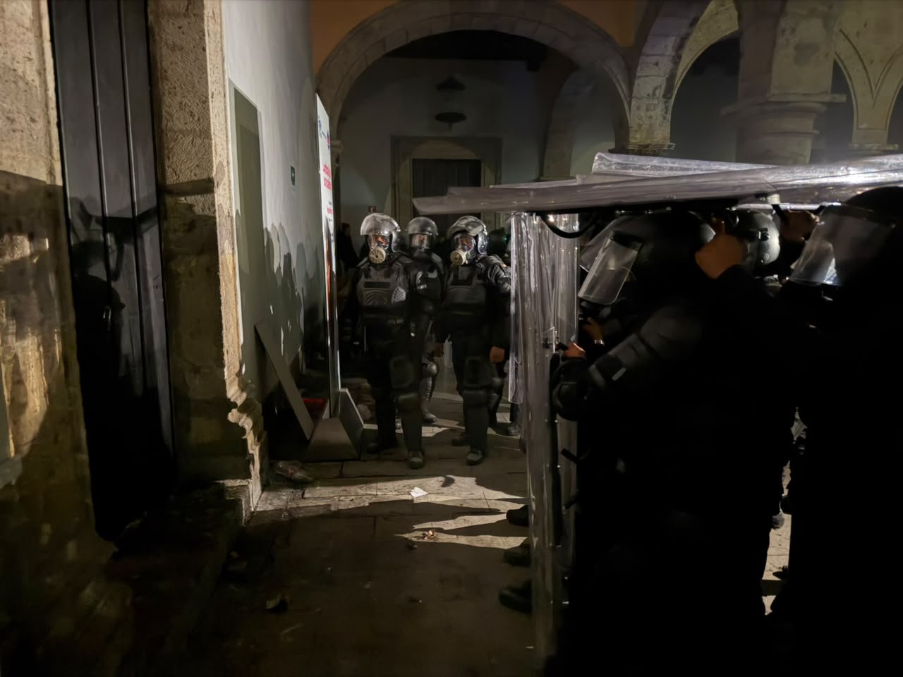 Disturbios en Palacio de Gobierno de Jalisco