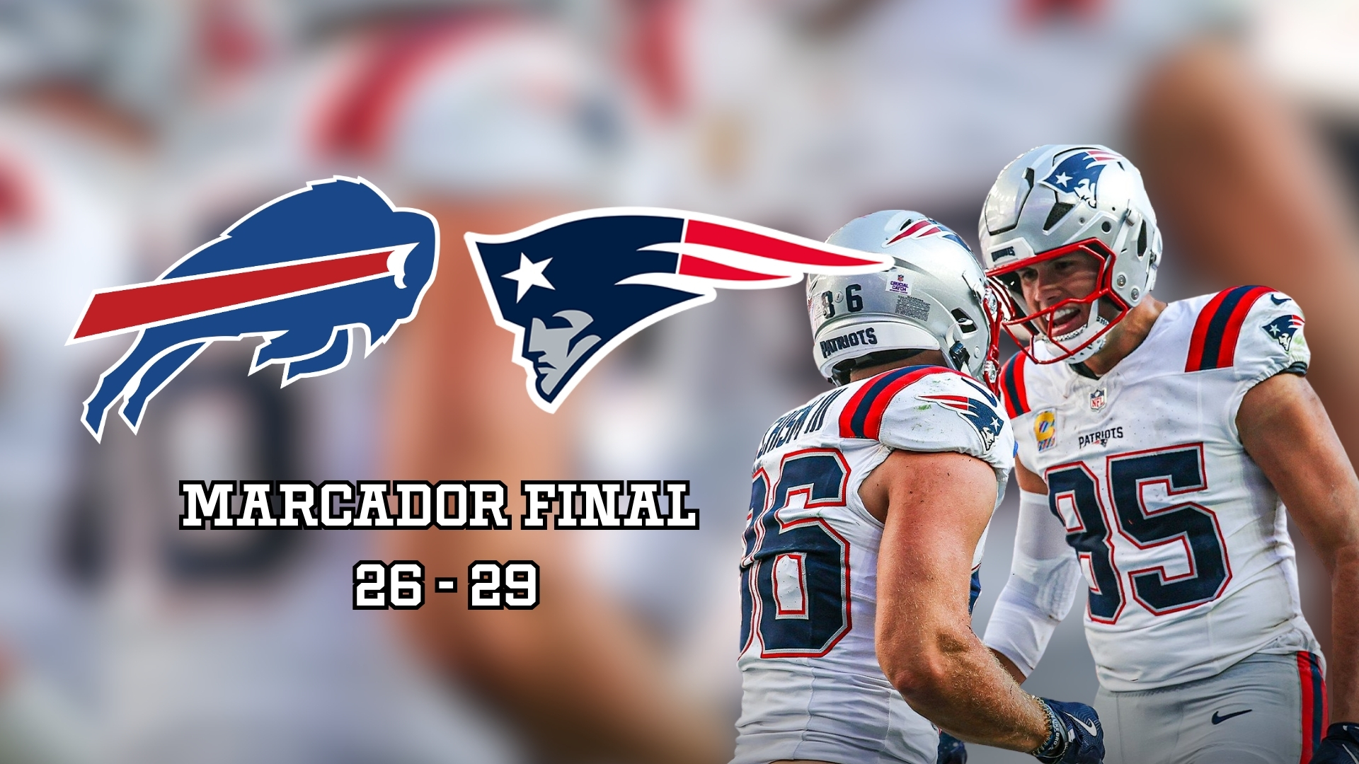 Los Patriots se impusieron a los Bills y le propinaron su primera derrota de la temporada en su nueva casa.