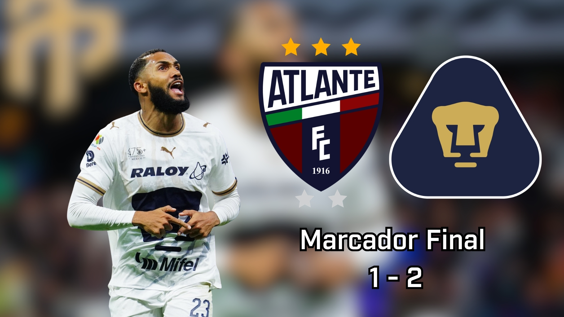 Pumas salió del bache en el que se encontraba y logró sumar tres puntos valiosísimos en contra de Atlante.