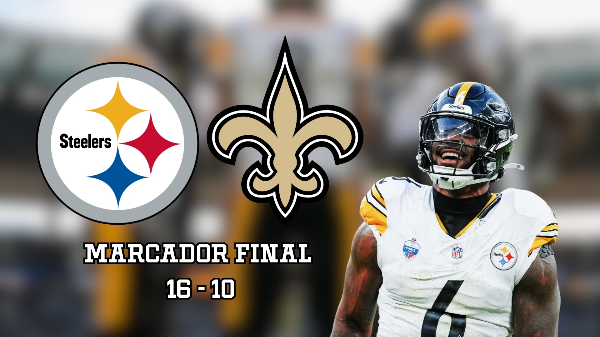 Los Steelers lograron sobreponerse a los Saints en la ciudad de París, para poner su quinta victoria en el récord de la temporada 2026 de la NFL.