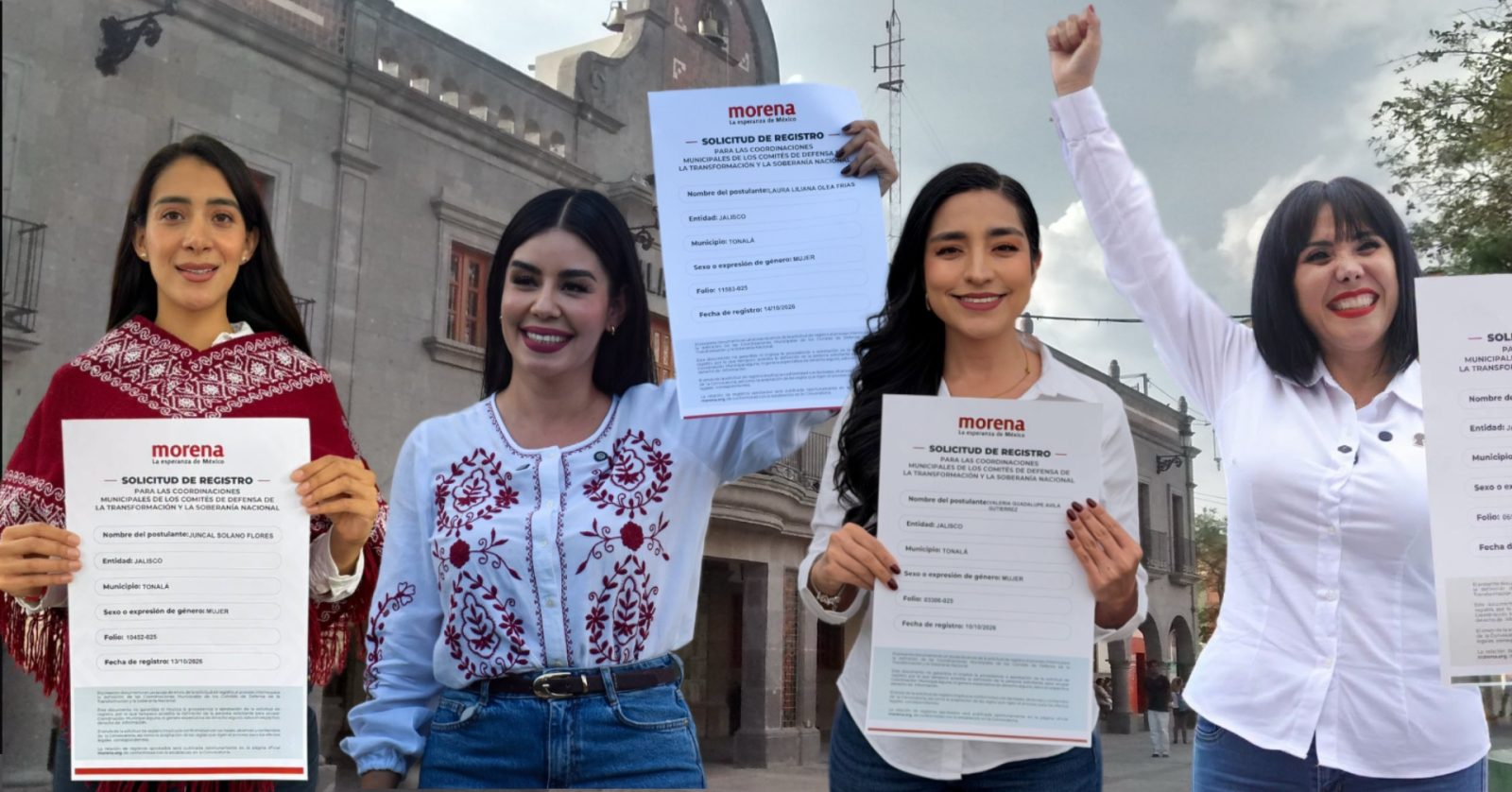 Las aspirantes de Morena por Tonalá